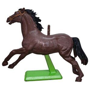 Deetail Britains LTD 1971 Made In England Brown Horse-NO RIDER Cast Iron Base
